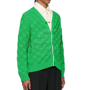 Cardigan pour homme en tricot doux, boutonné devant, décontracté, à porter au quotidien, vêtements d'hiver pour homme - Product Image 2