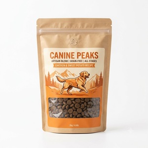 Base Cuadrada Personalizada para Bolsas de Alimento para Mascotas con Estructura Laminada PET/PA/AL/CPP y Cierre Superior con Cremallera para Marcas Premium de Alimento para Mascotas - Product Image 4