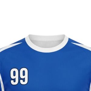 Uniforme de Balonmano Bicolor Azul y Blanco para Hombre, Jersey de Manga Corta, Ropa Deportiva para Equipo, Poliéster, Ropa de Competición y Alto Rendimiento - Product Image 3