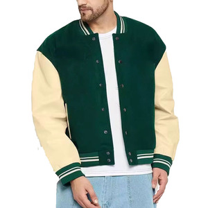 Custom Leather Sleeve Varsity <b>Jacket</b> With School Logo And Chenille Letters Personalized Embroidered Letterman <b>Jacket</b> <b>For</b> Teams - Product Image 3