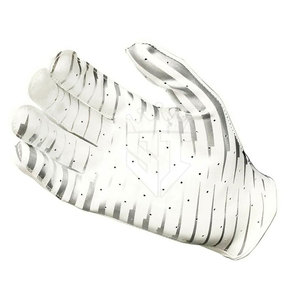 American Football Gloves Leather Full Finger with Adjustable Wrist Strap & <b>Hook</b> Loop Closure Non-Slip Support for Training <b>Game</b> - Product Image 2