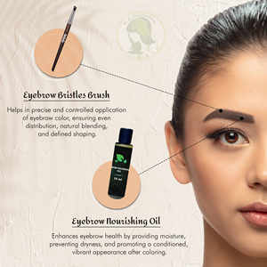 Kit de Henné pour Sourcils à Action Rapide et Coloration Facile, Teinture Marron Écologique à base de Lawsonia Inermis pour Soins de Beauté - Product Image 6