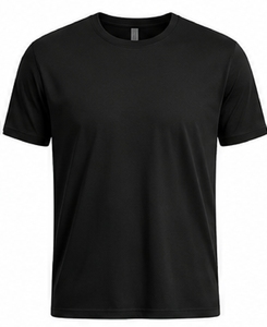 T-shirt rouge à manches courtes pour homme, col rond, coupe classique, décontracté, en coton tricoté, couleur unie, design simple - Product Image 3