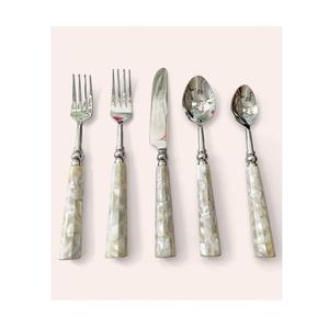 Eco Friendly Stainless Steel Vintage Wedding <b>Flatware</b> Antique Bone Handle Mirror Polish Cutlery Set Spoon Fork Knife Tableware - Product Image 2