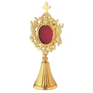 Espejo monstrario de latón de estilo moderno con detalles, decorativo para mesa, para uso en bodas y iglesias católicas - Product Image 5