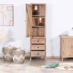 Vandana Royal Element Columna de almacenamiento de madera maciza de mango con puerta y cajones Maestro - Product Image 2