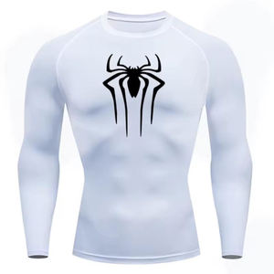 Camiseta deportiva de manga larga con estampado vibrante por sublimación completa, transpirable, para entrenamiento atlético, ejercicios de alta intensidad, gimnasio y running. - Product Image 5