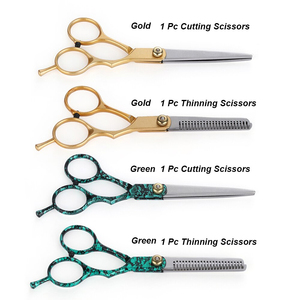 High Quality Professional Beauty Saloon Scissors Multi Color Hair Thinning Scissors with Stainless Steel Blade Thinning Scissors - Product Image 4