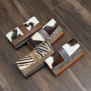 กระเป๋าสตางค์หนังวัวแท้ใส่บัตรได้หลายใบสำหรับผู้หญิงกระเป๋าคลัทช์ยาวสไตล์แฟชั่นคุณภาพสูง - Product Image 5