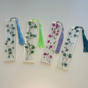 Marque-pages décoratifs personnalisés en résine avec logo sur mesure, design Art Déco, nom unique, pour livres, Coran, cadeau réfléchit pour Diwali - Product Image 1