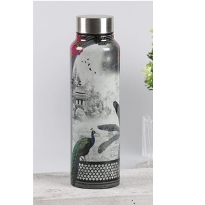 Indian Handmade Best Quality Pure <b>Copper</b> Water <b>Drinking</b> <b>Bottle</b> for Gym Home Office Sticker Printed Solid <b>Copper</b> <b>Bottle</b> - Product Image 3