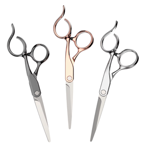 Ciseaux de coiffure professionnels, acier inoxydable, style unique, manche lisse, outils de coiffure - Product Image 1
