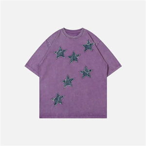 เสื้อยืดผู้ชายทรงโอเวอร์ไซส์ ผ้าคอตตอน 100% หนัก 320 กรัม สไตล์วินเทจ ลายบาติกฟอกสี  คุณภาพสูง พิมพ์ลายด้วยเทคนิค DTG และสกรีนพิเศษ - Product Image 4