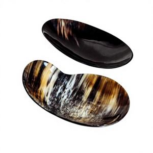 Ensemble de bols en corne de buffle polie décoratifs et écologiques, pour servir des collations, des biscuits, réutilisables, lavables au lave-vaisselle, vaisselle en corne de qualité supérieure - Product Image 4