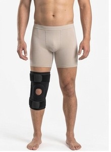 Rodillera articulada ajustable con cierre de velcro para alivio de esguinces - Product Image 3