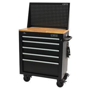 Powder Coated Steel 5 Drawer <b>Tool</b> <b>Cabinet</b> Include the manually lifted worktop feature in the composed title. - Product Image 5