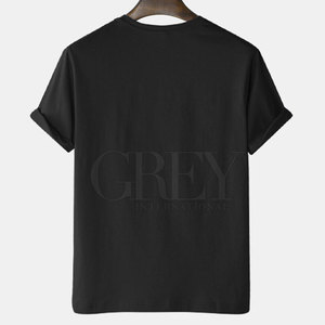 Camiseta Clásica de Manga Corta para Hombre, Poliéster/Algodón, Cuello con Textura Suave, Transpirable, Cómoda, Ecológica, Tejido de 180g, Corte Regular - Product Image 2