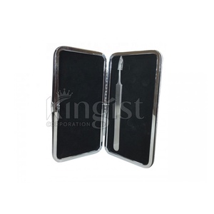 Haute qualité personnalisé en acier inoxydable extension de cils pince à épiler étui Logo personnalisé quantité minimale de commande bas pour la pratique des cils - Product Image 6