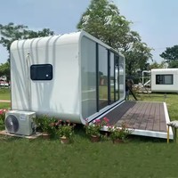 Cabine modulaire préfabriquée en acier léger de haute qualité, style moderne, pour usage résidentiel, bureau ou comme pod de construction.