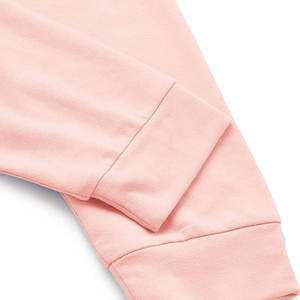 Haut court à capuche pour femme en coton et polyester, séchage rapide, manches longues, style décontracté pour l'hiver, avec logo frontal et col à capuche - Product Image 3