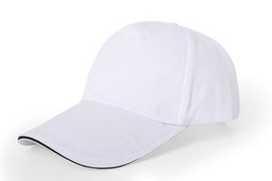 Casquette de baseball unisexe bleu marine à 6 panneaux en sergé de coton, ajustée, décontractée, couleur unie, taille adulte 56-58CM - Product Image 2
