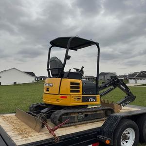 Mini-excavatrice sur chenilles John 17G très demandée, capacité de la benne de 0,09 m³, taille compacte de 2 tonnes, forte force de creusement, moteur, pompe, boîte de vitesses - Product Image 4