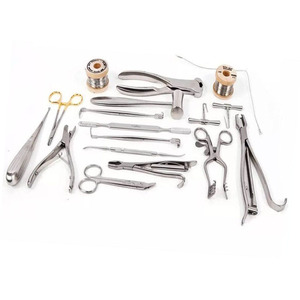 Ensemble de 17 instruments chirurgicaux orthopédiques vétérinaires de haute qualité en acier inoxydable, manuels, approuvés CE, pour usage hospitalier - Product Image 5