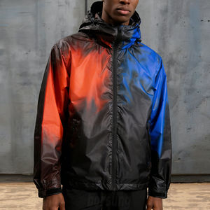 Nueva Chaqueta Cortavientos con Capucha para Hombre, Personalizada, de Invierno, con Material Termosensible que Cambia de Color, Reflectante del Calor, Impermeable y Ecológica - Product Image 5