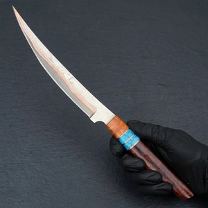 Couteau à filet en acier inoxydable Cooper fait main, manche en résine, étui en cuir, couteaux de survie en plein air, camping, Pasha Enterprises - Product Image 6