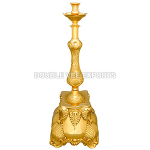 Candelabros de Latón para Altar |   Candelabro de Latón Tradicional para Iglesia y Templo para la Adoración - DOUBLE VEE EXPORTS - Product Image 2