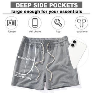 Shorts de jogging personnalisés pour hommes, en coton, à séchage rapide et respirants, pour le fitness, la course à pied et la gym. - Product Image 6