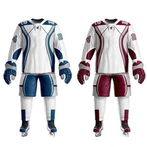 Maillots d'entraînement de hockey sur glace personnalisés – Créez votre propre design, uniforme d'équipe 100 % polyester à séchage rapide - Product Image 1