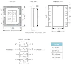 65W 4in1 rgbw par multi chip high power LED colorido