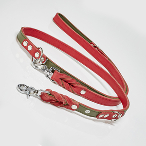 Competitive Price Leather <b>Dog</b> <b>Leash</b> Customized Color Leather <b>Dog</b> <b>Leash</b> Rivet Decoration Leather <b>Dog</b> <b>Leash</b> - Product Image 2