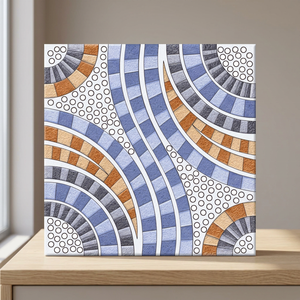 Carrelage en céramique émaillée gaufrée série Punch 30x30cm, meilleure qualité, carrelage en porcelaine pour sol de maison et de bureau, aspect marbre poli émaillé - Product Image 4