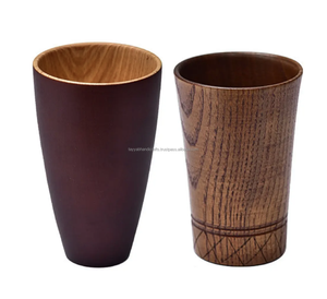 Verre à boire en bois de qualité supérieure pour la maison Hôtel Verre à boire pour jus Tendance élégante en bois naturel - Product Image 6