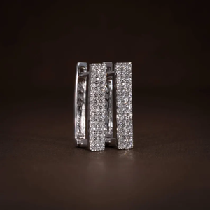 Pendientes de Diamantes Cultivados en Laboratorio de Diseño, 0.63CT de Peso Total, Certificados F-G VVS-VS, con Diamantes Redondos Decorativos, Joyería Elegante para Regalo - Product Image 5