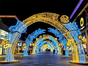 إضاءة <span class=keywords><strong>LED</strong></span> ثلاثية الأبعاد شعبية لتزيين الشوارع وديكور العطلات - Product Image 1