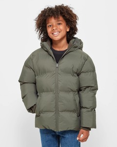 Doudoune matelassée unisexe noire et bleue brillante de haute qualité, à capuche, col montant, imperméable, coupe-vent et écologique - Product Image 5