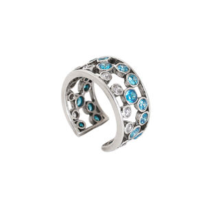 Nuevo Anillo de Plata de Ley 925 con Gema Azul 2026 para Mujeres y Niñas, Ideal para Bodas y Fiestas - Product Image 2