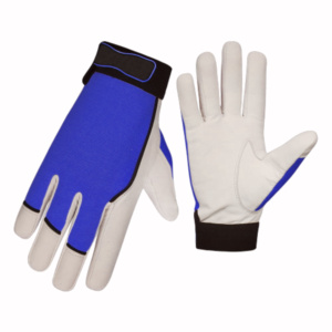 Best Performance Durable Heavy-Duty Goat Grain Leather Safety <b>Gloves</b> Adjustable Wristband Soft Comfortable Fire Proof - Product Image 5