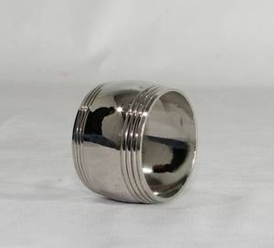 Anneau de serviette carré en argent plaqué, technique de moulage à la main, pour la décoration de table, avec logo - Product Image 6