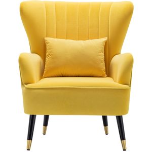 Modern <b>Chair</b> for Living Room, Bed Room, Hallway (Yellow) - Product Image 2