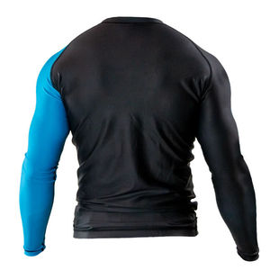 Rashguard à manches longues personnalisé ODM OEM de haute qualité pour hommes, en Spandex/Polyester, UPF50, respirant, imprimé, compressif, séchage rapide - Product Image 5