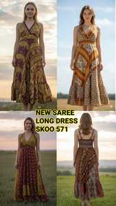 Sari de Seda Tradicional Indio al por Mayor, Ecológico, Transpirable, para Mujer, Simple, Moderno, Elegante, con Estampado Floral, Colorido, Informal - Product Image 5