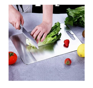 Tabla de Cortar Frutas Multiusos Portátil para Acampar, de Acero Inoxidable Grueso, Artículo de Cocina Más Vendido - Product Image 5