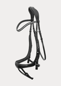 Brida para Caballo de Cuero Genuino de Primera Calidad con Flecos Hechos a Mano y Conchos, Estilo Inglés y Western, Moda Ecuestre - Product Image 3