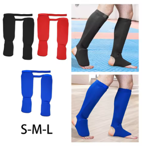 HAWK SPORTS INDUSTRIESTM Jambières en tissu de coton S-M-L Légères pour adultes Toutes saisons Usage quotidien Protection Kickboxing Bleu - Product Image 1