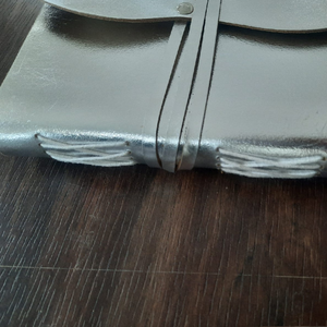 Carnet en cuir véritable avec couverture en feuille d'argent et papier ligné pour écrire, carnet fait main à prix réduit - Product Image 6