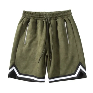 Wholesale Men's Casual Solid Vintage Eco-Friendly Anti-Wrinkle 100% Cotton Custom Logo Breathable Sport Shorts - Product Image 1